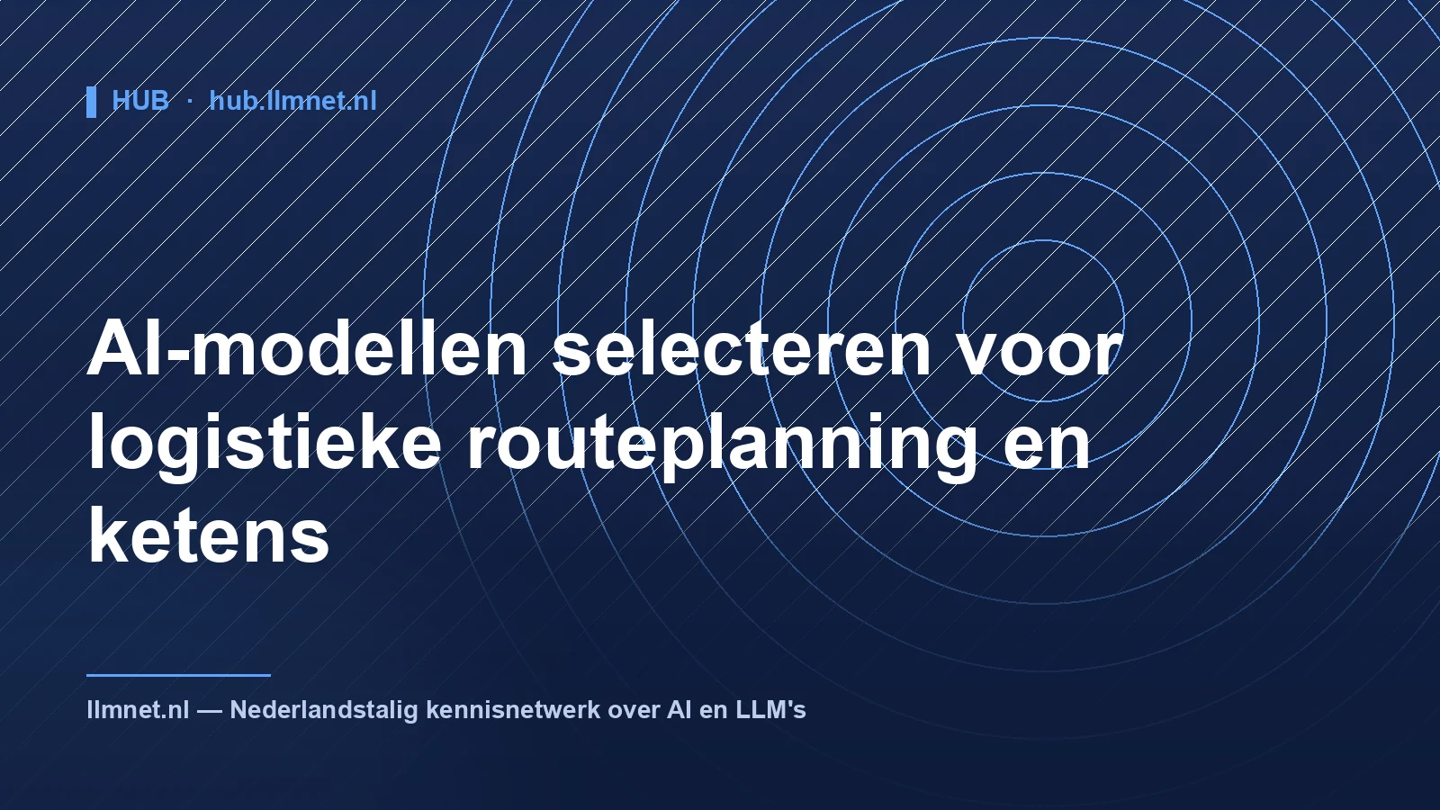 Illustratie: AI-modellen voor Logistieke Routeplanning en Ketens