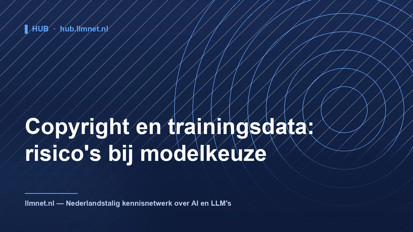 Illustratie: Copyright en trainingsdata: risico's bij modelkeuze