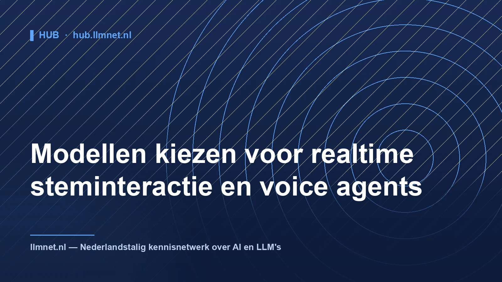 Illustratie: Modellen kiezen voor realtime steminteractie