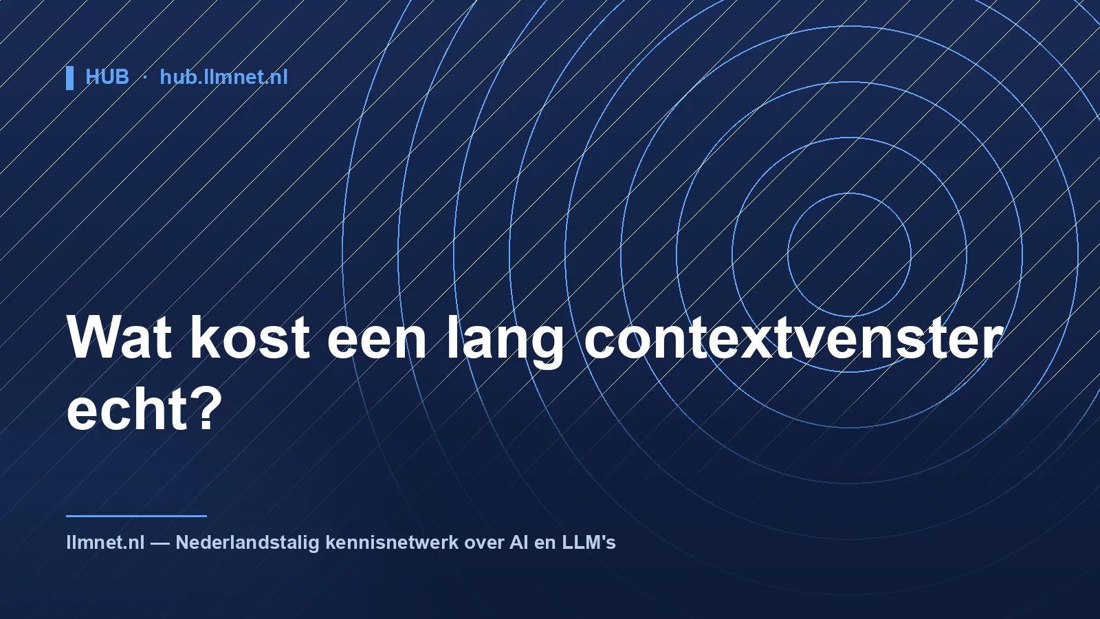 Wat kost een lang contextvenster echt?